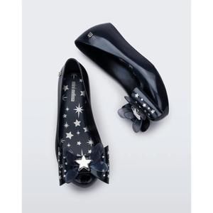 NEW MINI MELISSA girls' ultragirl star slide in metallic blue